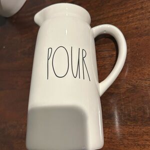 Rae Dunn White Ceramic Serveware Pitcher